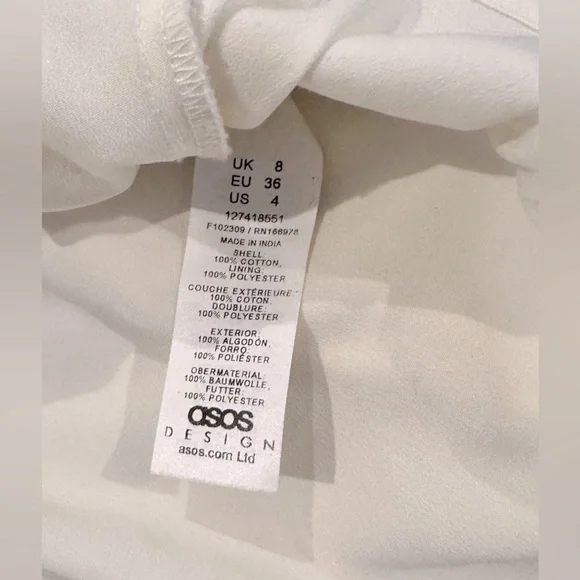 ASOS Design Broderie Crochet Bodice Maxi Bohemian Dress Size 4 - Picture 8 of 11